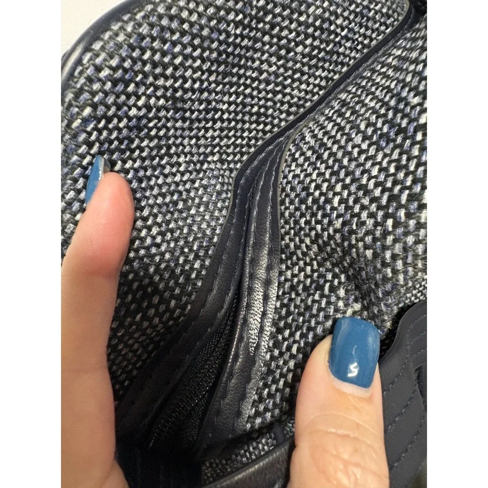 VTG Fifth Avenue‎ Blue Tweed Carry On Travel Bag Duffel Shoulder Luggage 14